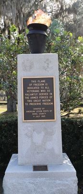 Flame of Freedom Marker. Click for full size. Flame of Freedom Marker image. Click for full size.