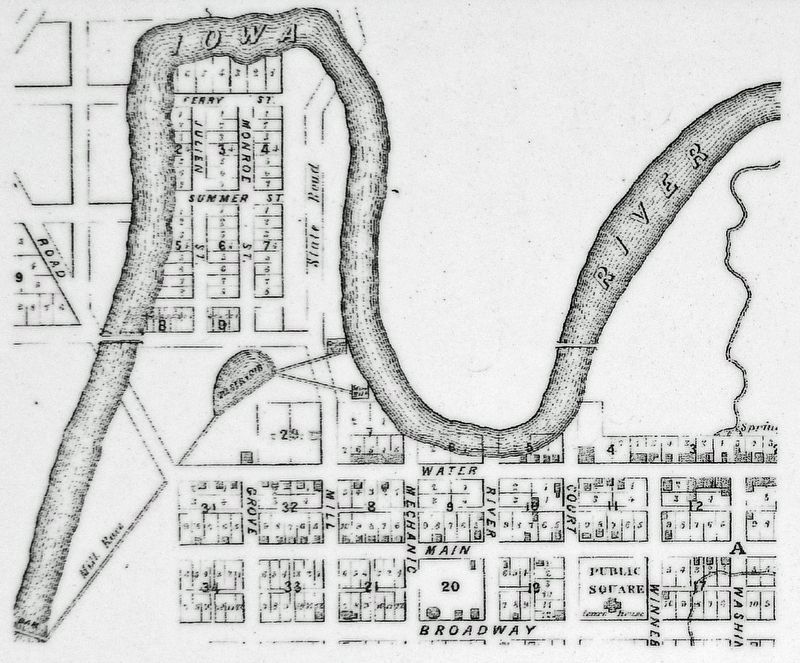 Marker detail: H.K. Averill map of 1856 image. Click for full size.