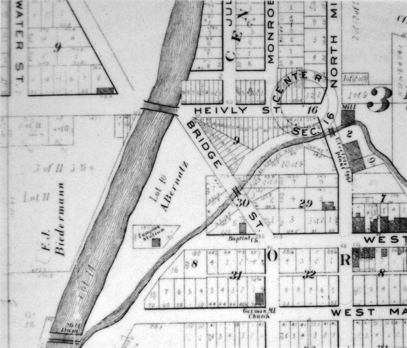 Marker detail: Anderson & Goodwin Co. map of 1905 image. Click for full size.