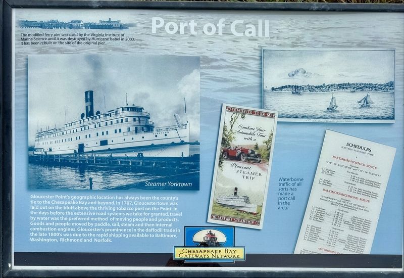 Port of Call Marker. Click for full size. Port of Call Marker image. Click for full size.