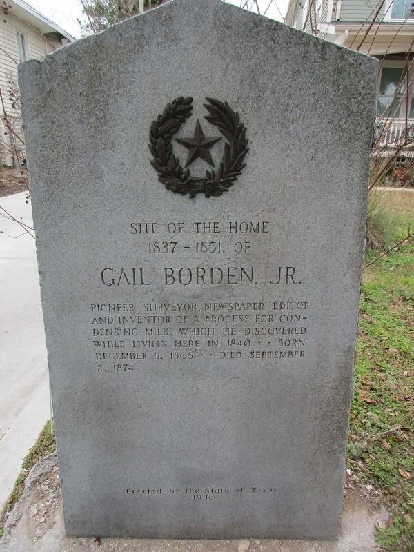 Gail Borden, Jr. Marker image. Click for full size.