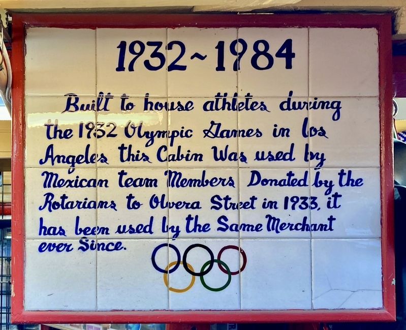 1932 Olympic Village Cottage Marker image. Click for full size.