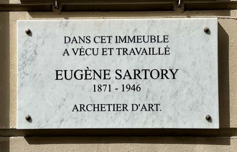 Eugne Sartory Marker image. Click for full size.