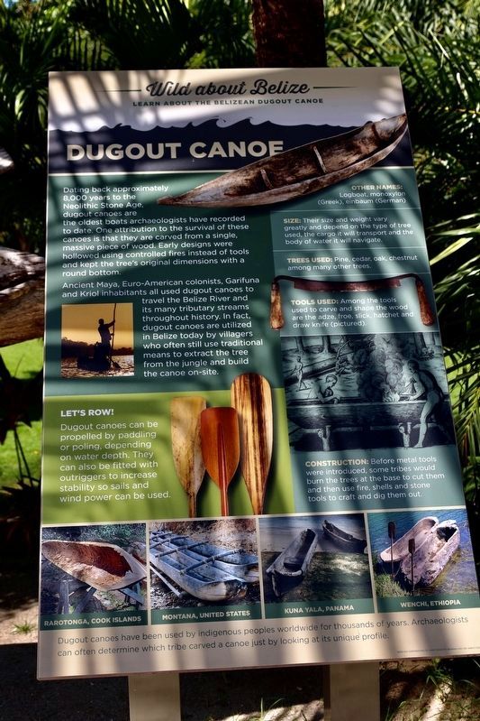 Dugout Canoe Marker. Click for full size. Dugout Canoe Marker image. Click for full size.