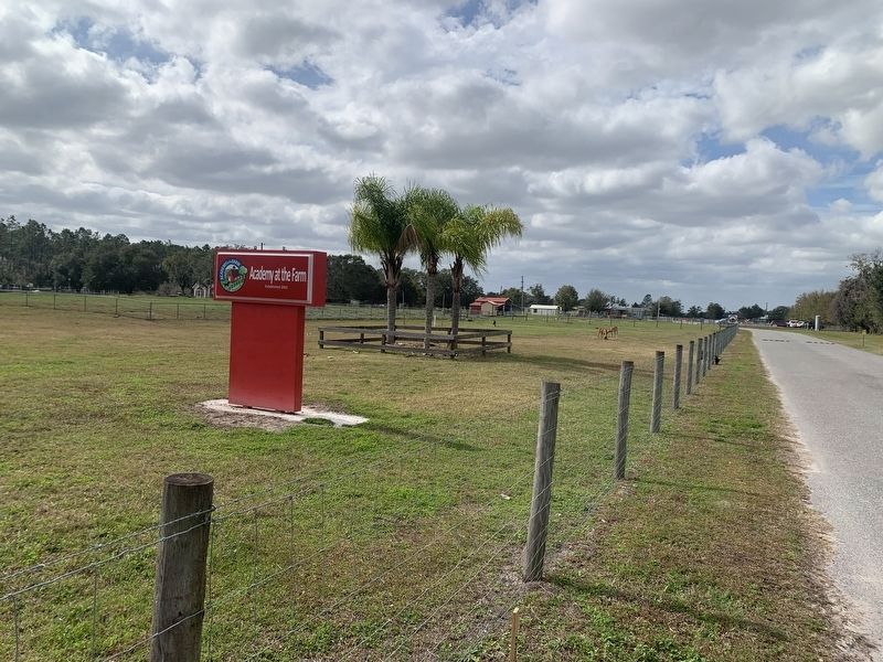 Academy at the Farm entrance sign. Click for full size. Academy at the Farm entrance sign image. Click for full size.