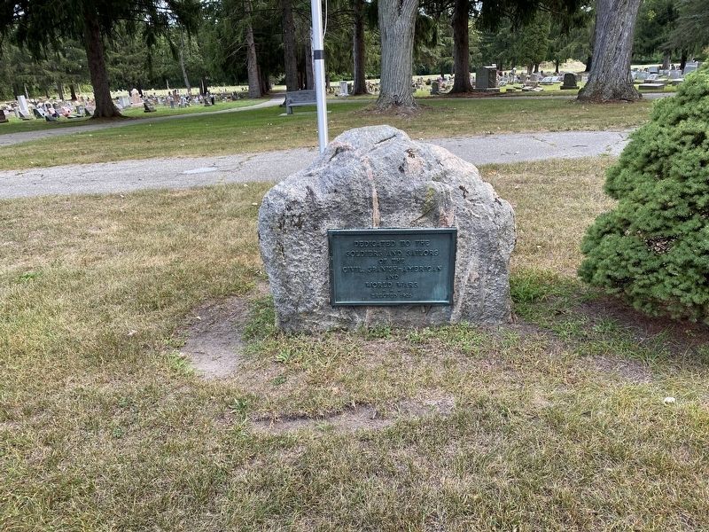 Elmwood Cemetery Veterans Memorial. Click for full size. Elmwood Cemetery Veterans Memorial image. Click for full size.
