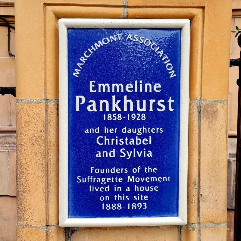 Emmeline Pankhurst Marker. Click for full size. Emmeline Pankhurst Marker image. Click for full size.