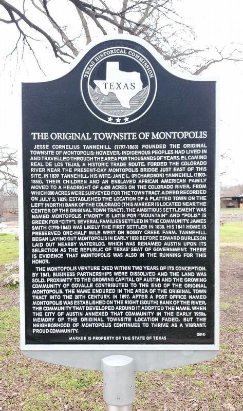 The Original Townsite of Montopolis image. Click for full size.