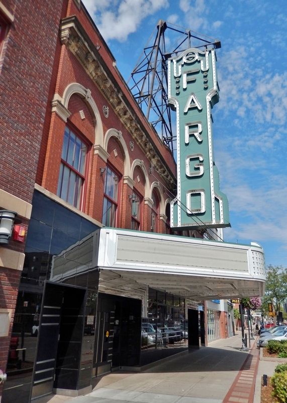 Fargo Theatre Sign & Marquee image. Click for full size.