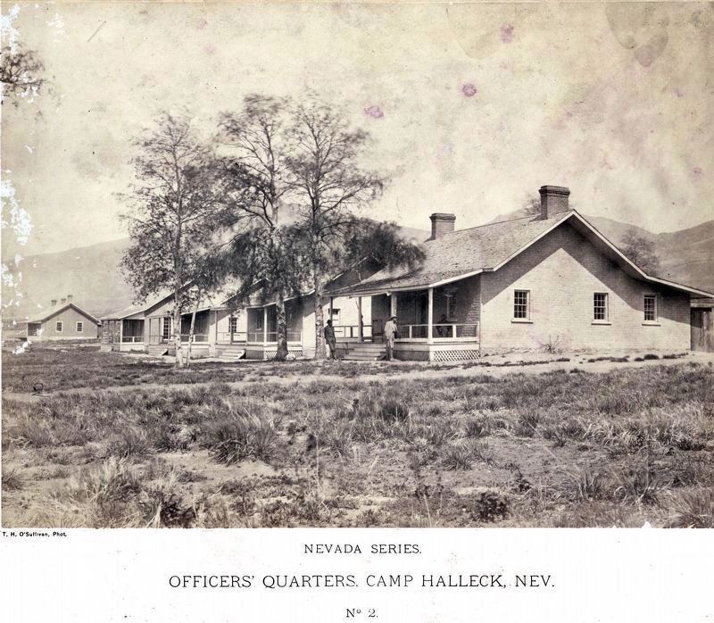 Officer's Quarters, Camp Halleck, Nev. image. Click for full size.