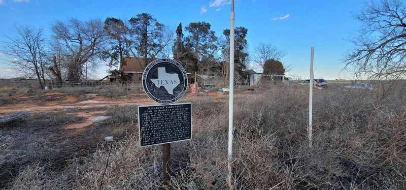 M. B. Sawyer Ranch House Marker image. Click for full size.