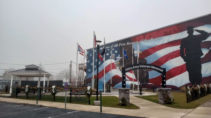 Attica Area Veterans Memorial image. Click for full size.