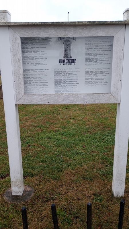 Perrysville Union Cemetery (Veterans Memorial) Marker image. Click for full size.