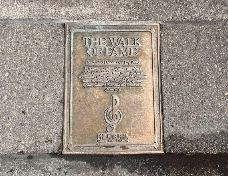 The Walk of Fame Marker image. Click for full size.