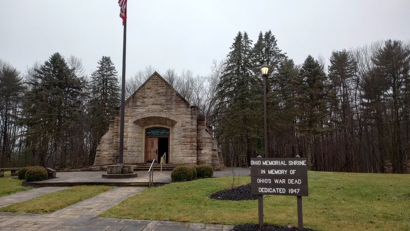Ohio Memorial Shrine Marker. Click for full size. Ohio Memorial Shrine Marker image. Click for full size.