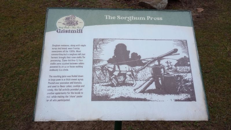 The Sorghum Press Marker. Click for full size. The Sorghum Press Marker image. Click for full size.
