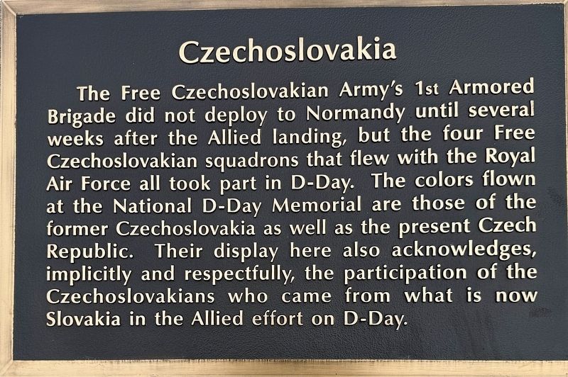 Czechoslovakia Marker image. Click for full size.