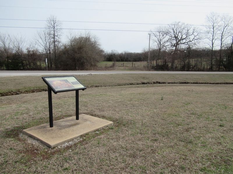 Almost The End Of The Cherokee's Sad Journey Westward Marker image. Click for full size.