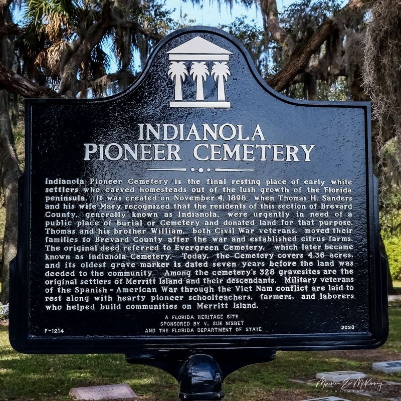 Indianola Pioneer Cemetery Marker image. Click for full size.