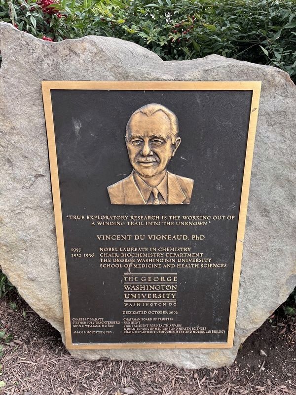 Vincent Du Vigneaud, PhD Marker image. Click for full size.