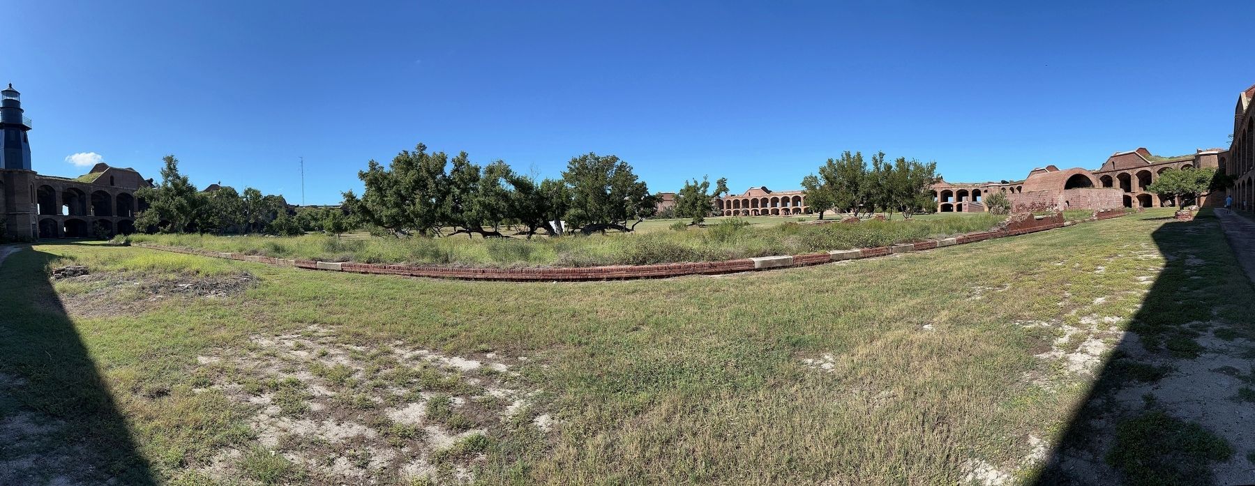 Panorama of the Soldiers' Barracks ruins. Click for full size. Panorama of the Soldiers' Barracks ruins image. Click for full size.