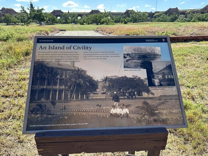 An Island of Civility Marker image. Click for full size.