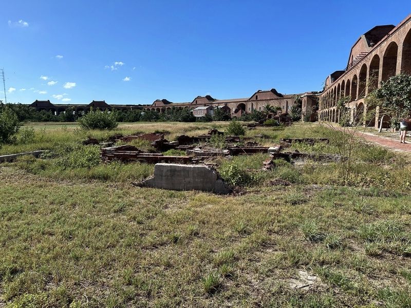 Ruins of the officers' quarters. Click for full size. Ruins of the officers' quarters image. Click for full size.