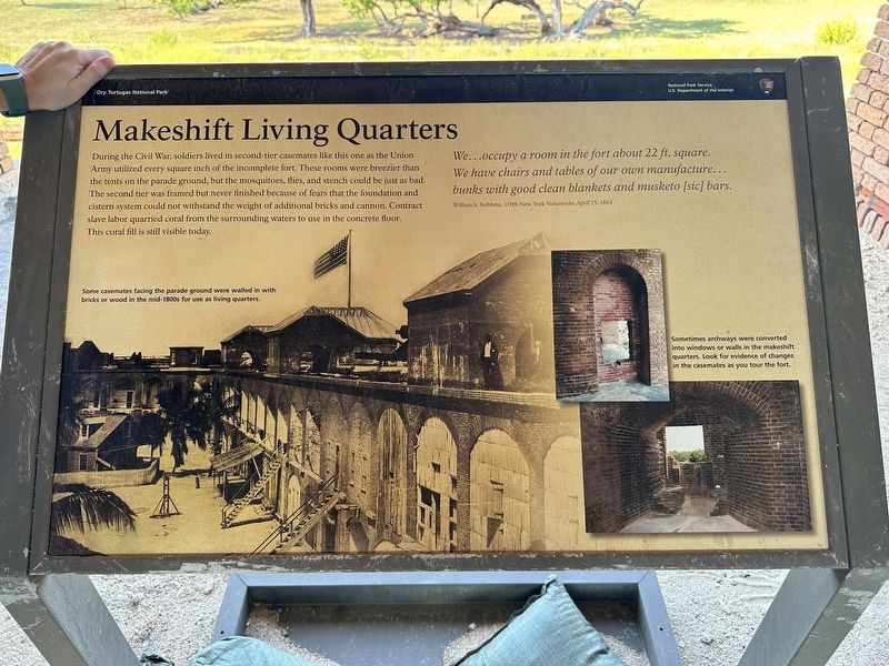 Makeshift Living Quarters Marker image. Click for full size.