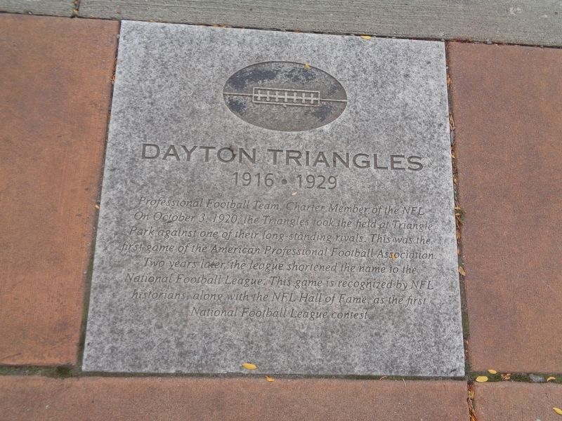 Dayton Triangles Marker image. Click for full size.