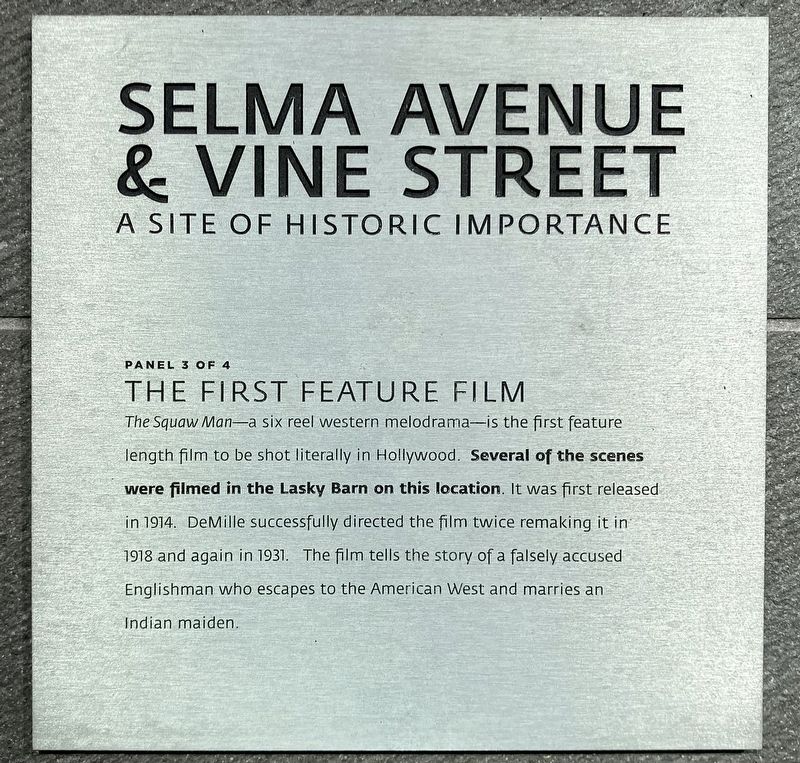 The First Feature Film Marker image. Click for full size.
