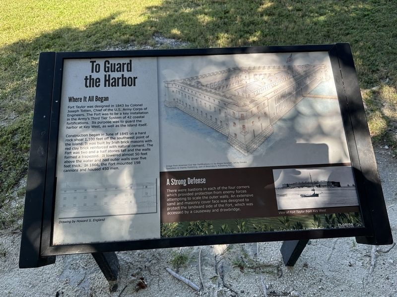 To Guard the Harbor Marker image. Click for full size.