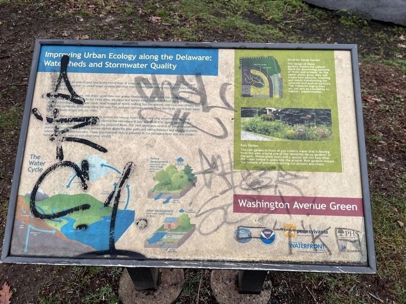 Improving Urban Ecology along the Delaware: Watersheds and Stormwater Quality Marker. Click for full size. Improving Urban Ecology along the Delaware: Watersheds and Stormwater Quality Marker image. Click for full size.