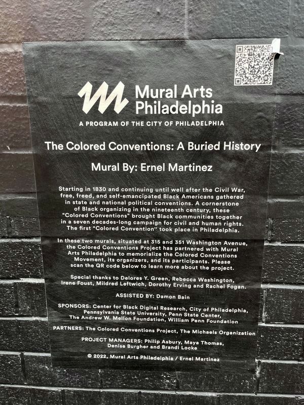 The Colored Conventions: A Buried History Marker. Click for full size. The Colored Conventions: A Buried History Marker image. Click for full size.
