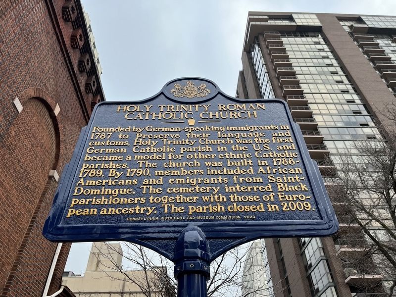 Holy Trinity Roman Catholic Church Marker image. Click for full size.