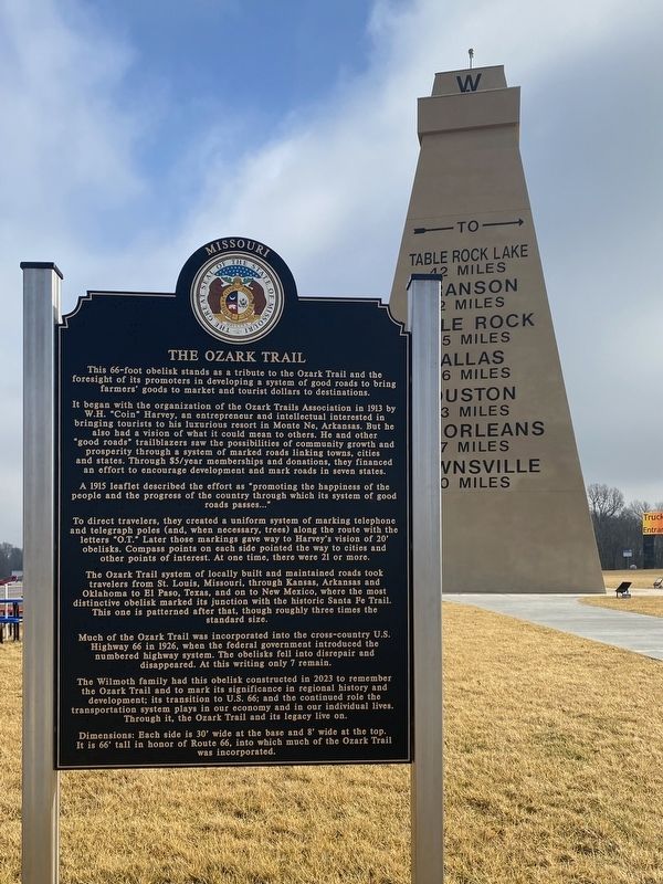 The Ozark Trail Marker. Click for full size. The Ozark Trail Marker image. Click for full size.