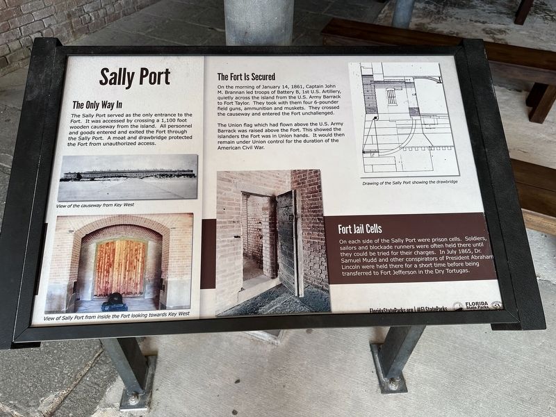 Sally Port Marker image. Click for full size.