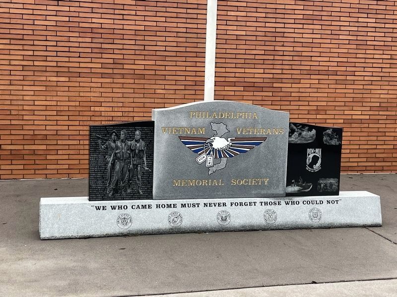 Philadelphia Vietnam Veterans Memorial Society Marker. Click for full size. Philadelphia Vietnam Veterans Memorial Society Marker image. Click for full size.