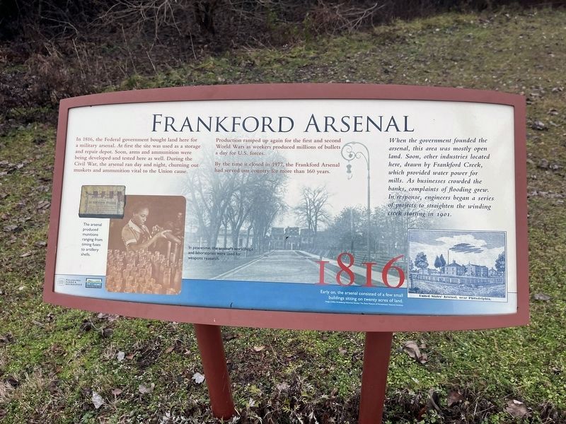 Frankford Arsenal Marker. Click for full size. Frankford Arsenal Marker image. Click for full size.