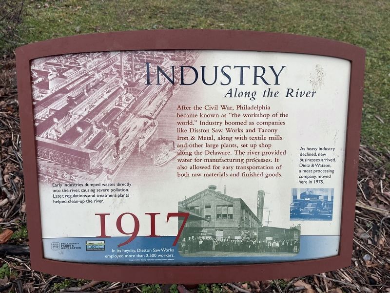 Industry Along the River Marker image. Click for full size.