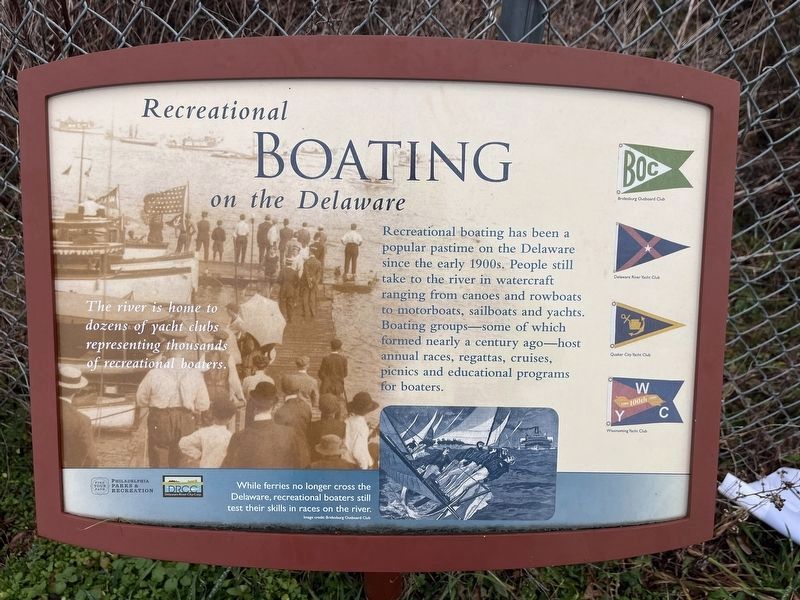 Recreational Boating on the Delaware Marker image. Click for full size.