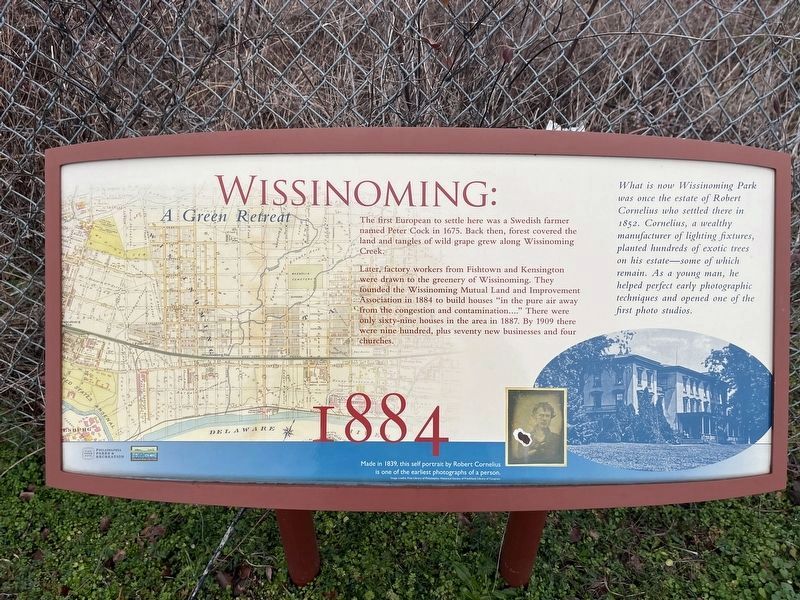 Wissinoming: A Green Retreat Marker image. Click for full size.