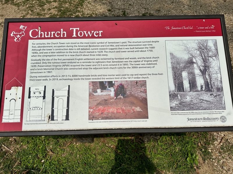 Church Tower Marker image. Click for full size.