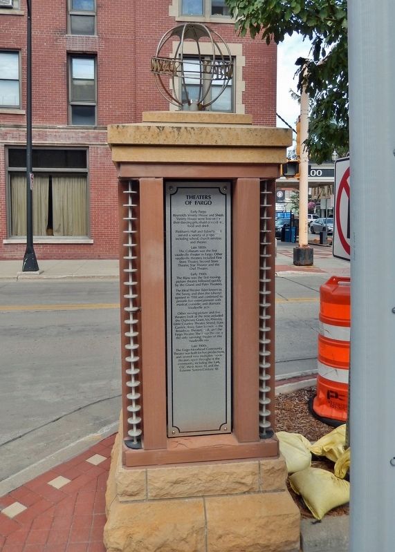 Theaters of Fargo Marker image. Click for full size.