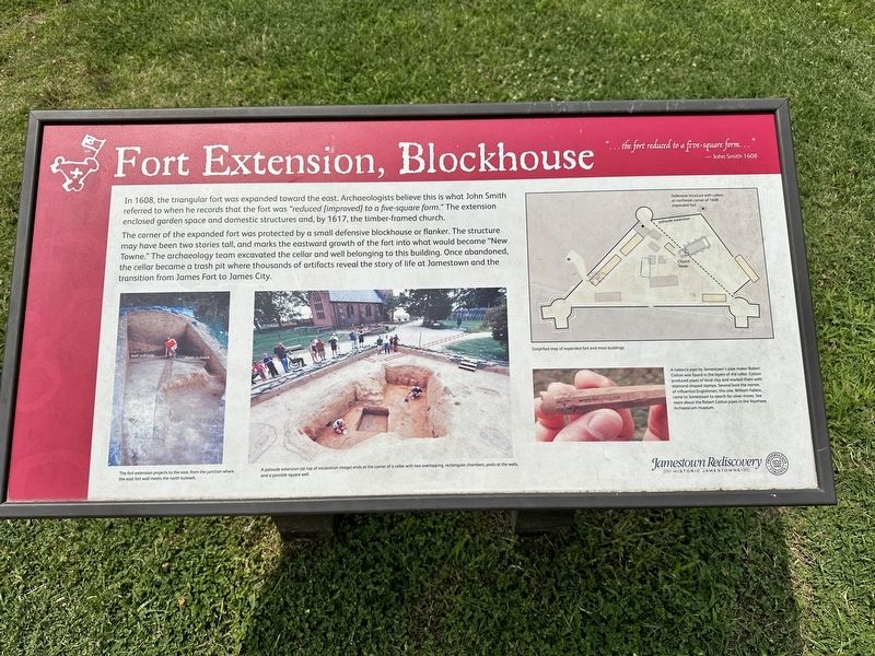 Fort Extension, Blockhouse Marker image. Click for full size.