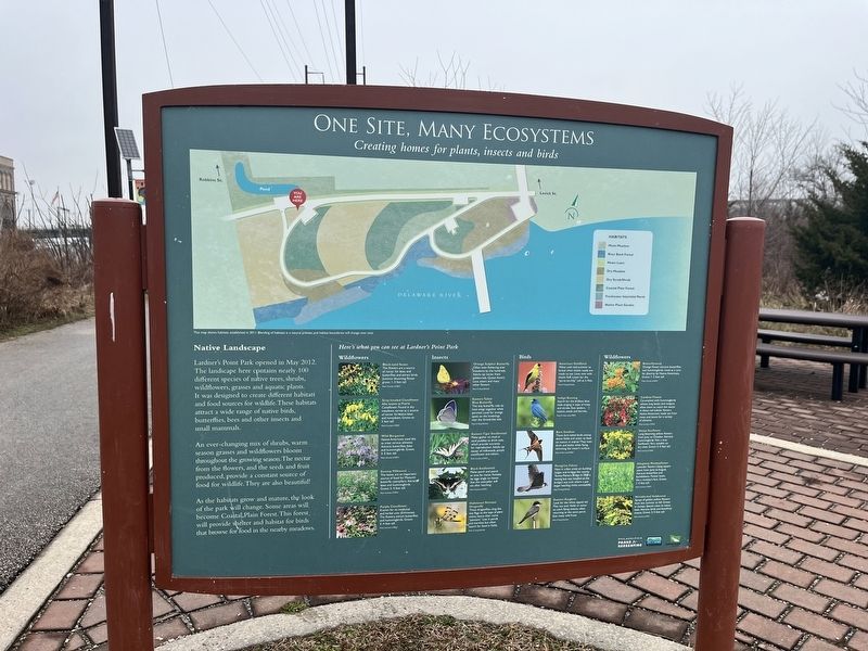 One Site, Many Ecosystems side of the marker image. Click for full size.