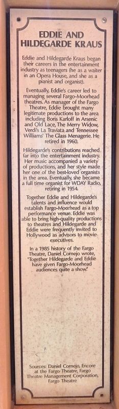 Eddie and Hildegarde Kraus Marker image. Click for full size.