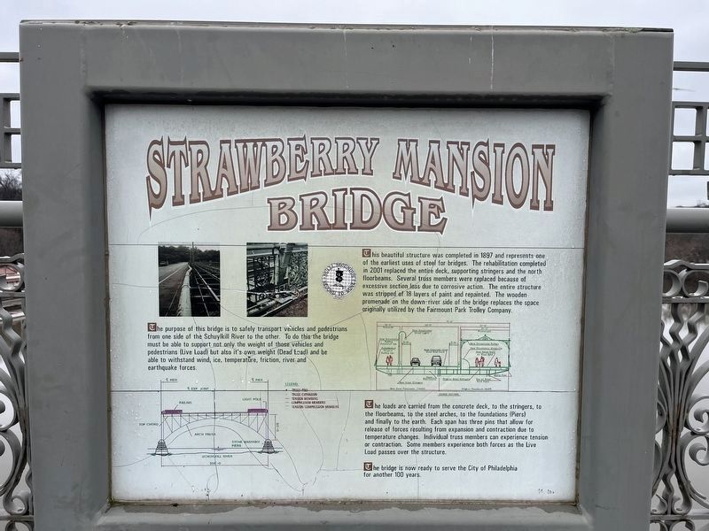 Strawberry Mansion Bridge Marker image. Click for full size.