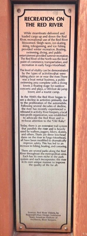 Recreation on the Red River Marker image. Click for full size.