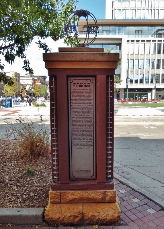 Recreation on the Red River Marker image. Click for full size.