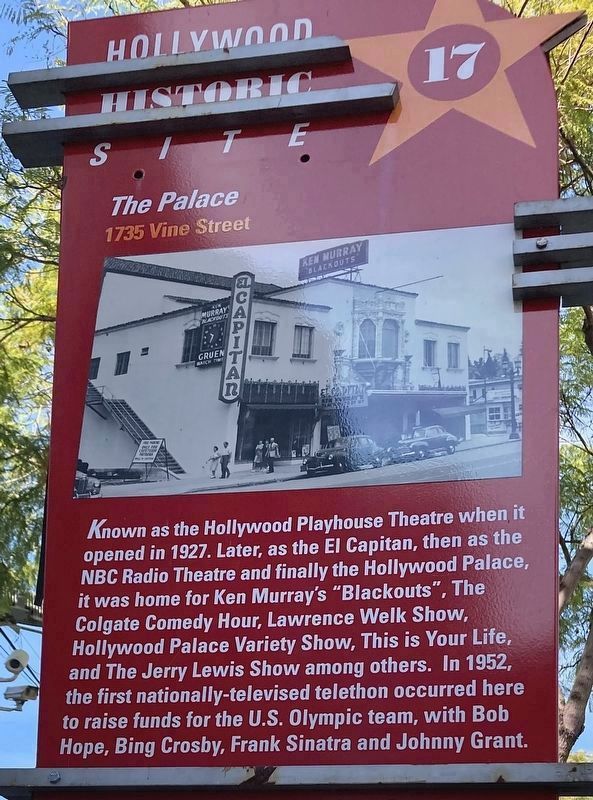 Original Marker - The Palace. Click for full size. Original Marker - The Palace image. Click for full size.